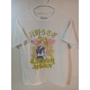 Retro Y2K Sailor Moon Anime Big Graphic T Shirt Size Medium